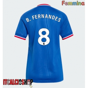 Manchester United Bruno Fernandes #8 Seconda Maglia Femmina 2026-27 Manica Corta